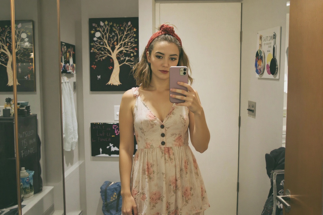 Woman after transformation